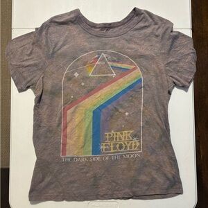 Pink Floyd Dark Side of the Moon Reverse Tie Dye Short Sleeve Tee
